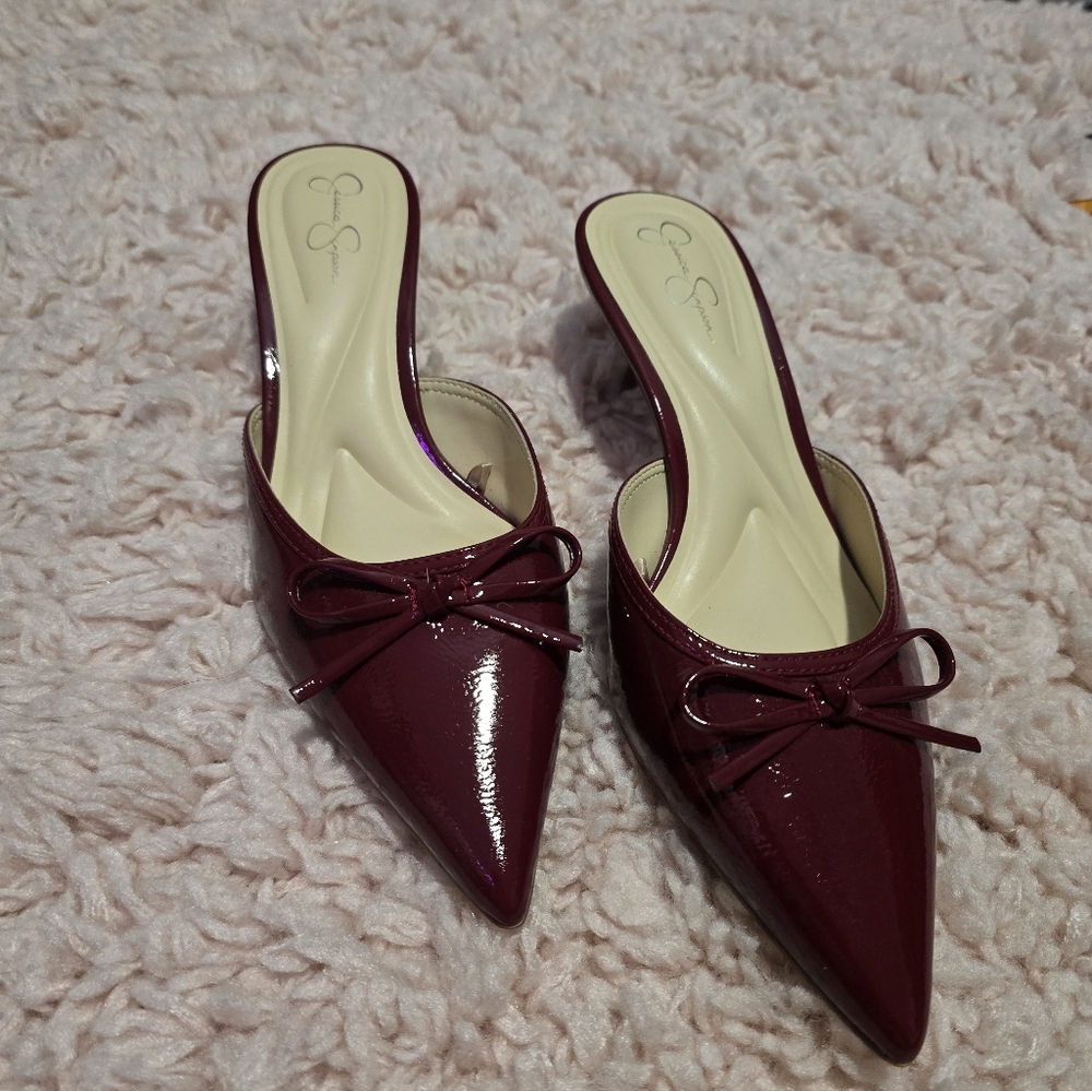 Elegant Burgundy Women's Mules